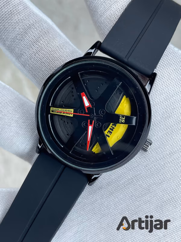 Skmei Creative Rolling Wheels Silicone Strap Watch