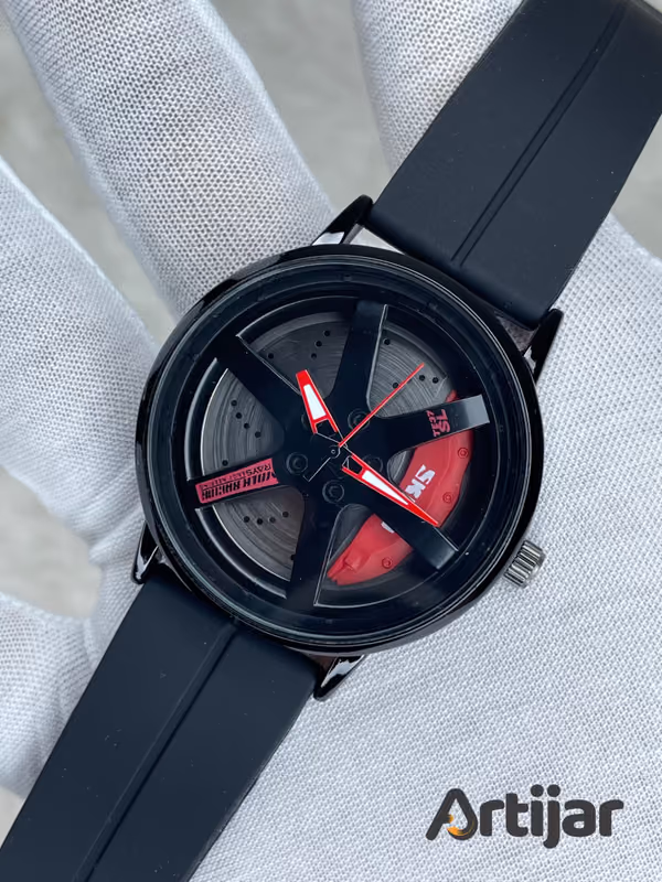 Skmei Creative Rolling Wheels Silicone Strap Watch