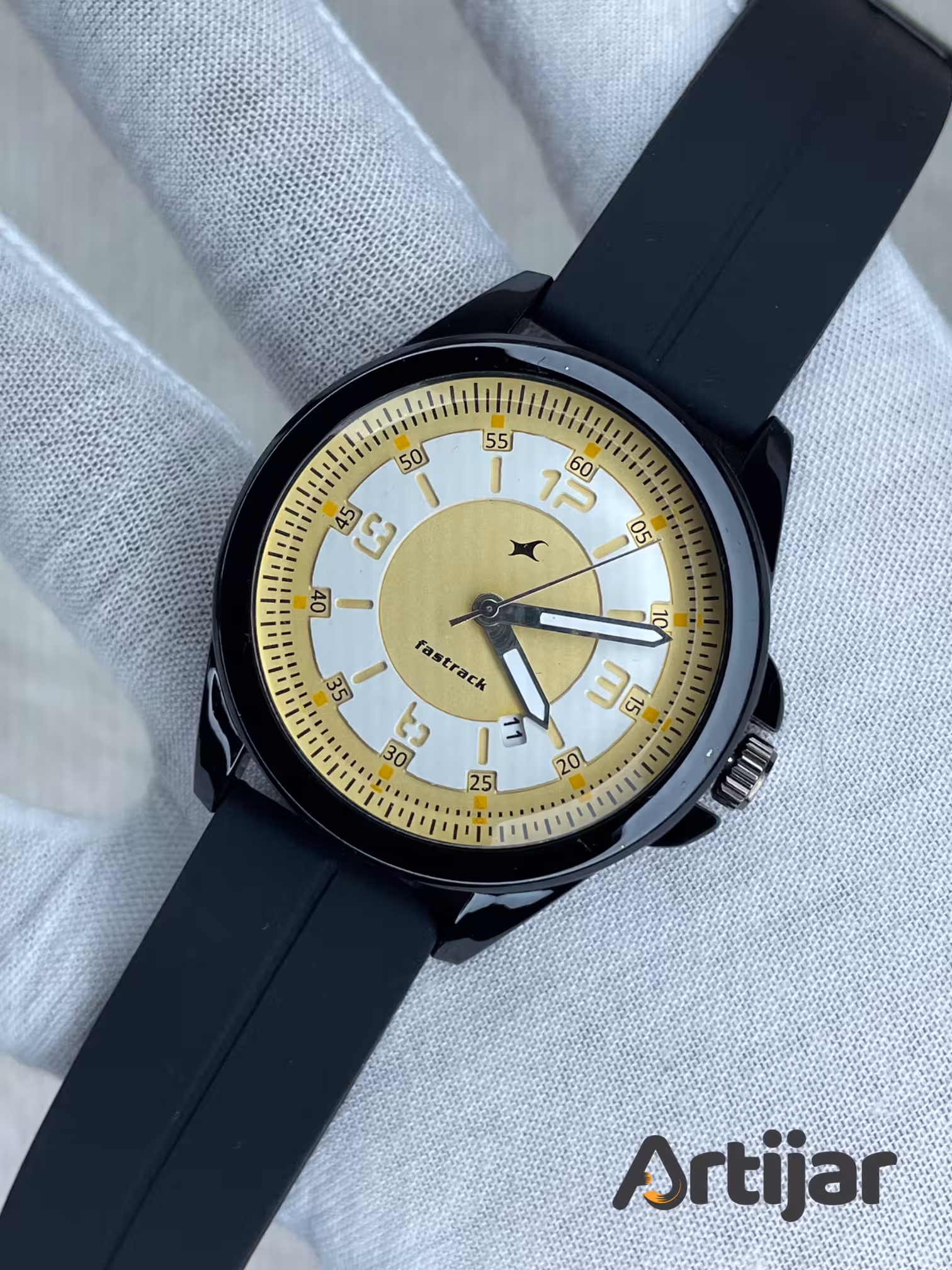 Fastrack AFA004 Silicon Strap Magnetic Watch