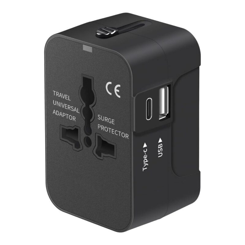 Universal Travel Adapter with Type C and USB