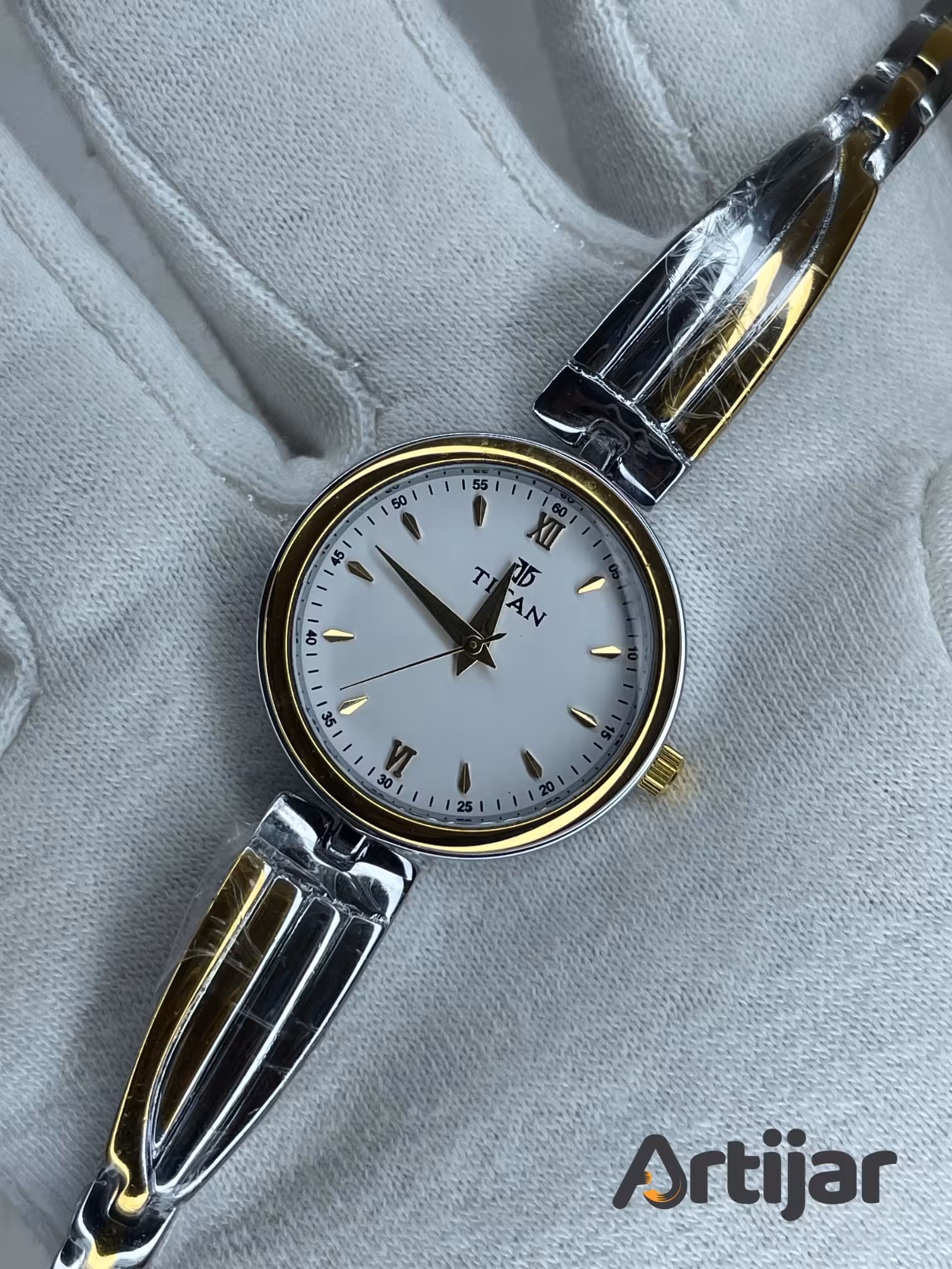 Titan ATW002 Metal Bracelet Strap Watch for Women